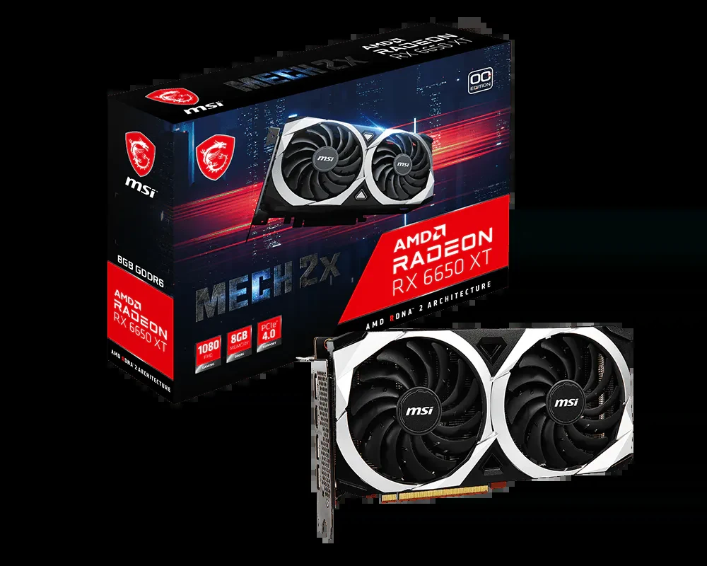 VGA MSI Radeon RX 6650 XT MECH 2X 8G OC - GDDR6 - NEW