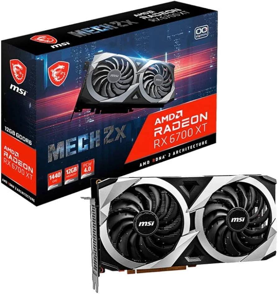VGA MSI Radeon RX 6700 XT MECH 2X 12G OC - GDDR6 - NEW