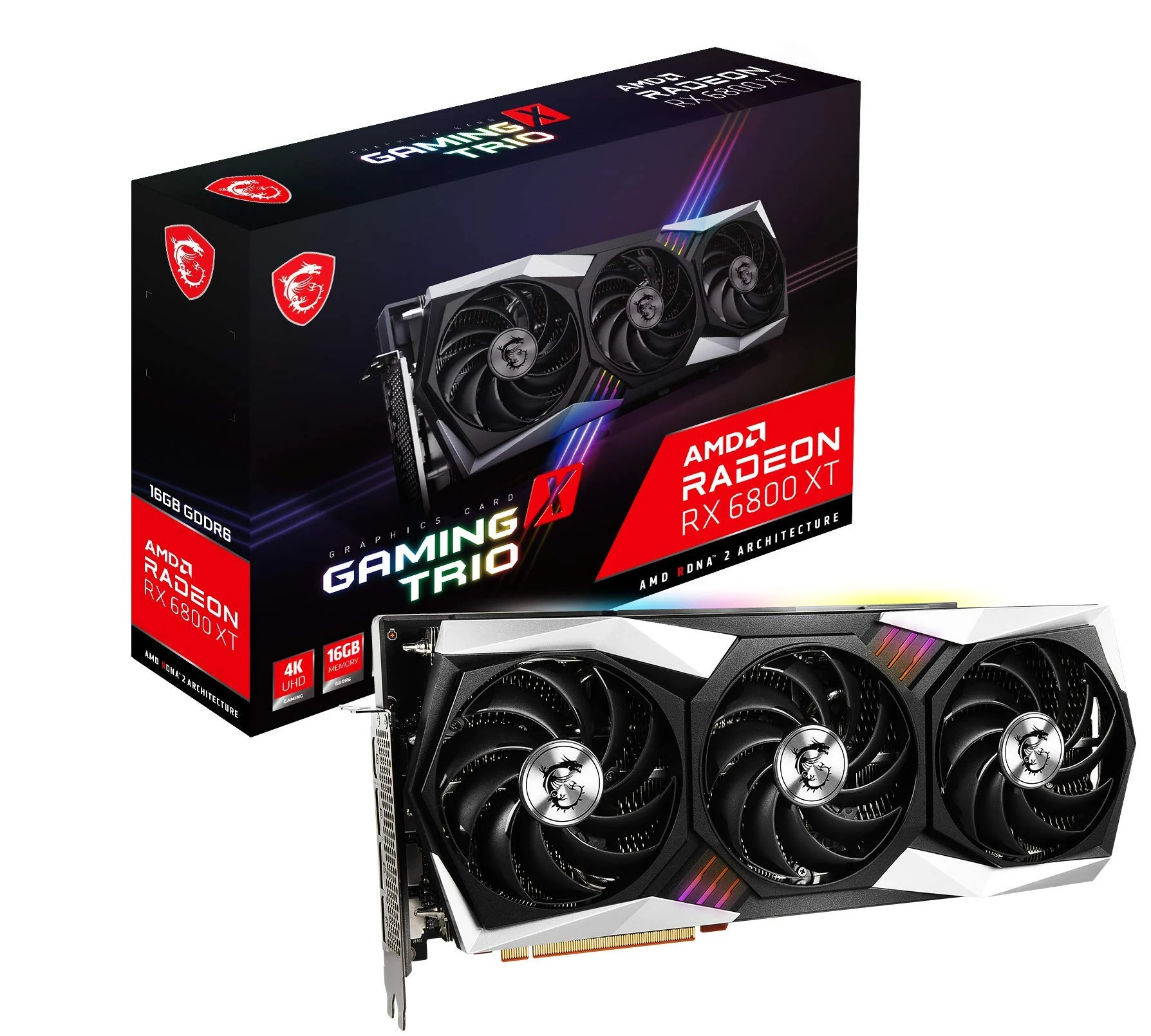 VGA MSI Radeon RX 6800 XT GAMING X TRIO 16G - GDDR6 - NEW