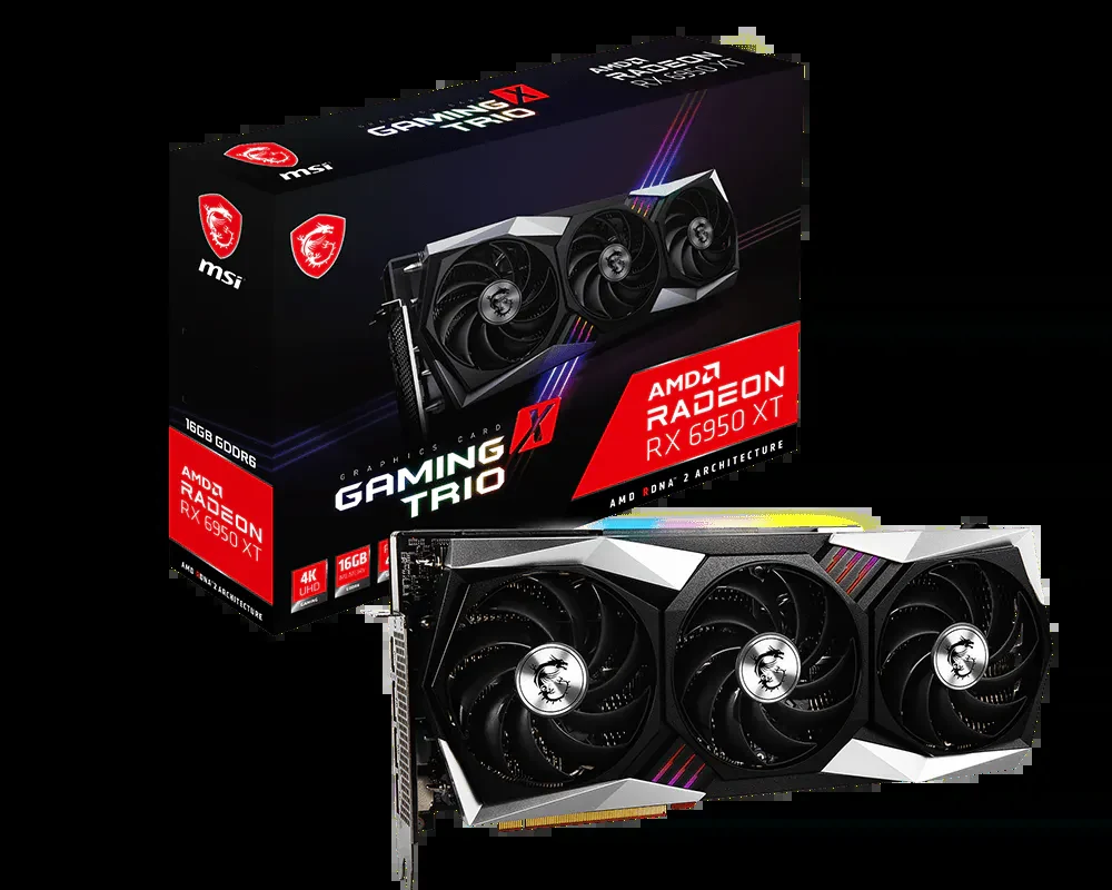 VGA MSI Radeon RX 6950 XT GAMING X TRIO 16G - GDDR6 - NEW