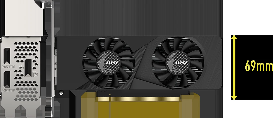 VGA MSI RTX 3050 LP E 6GB - GDDR6 - NEW