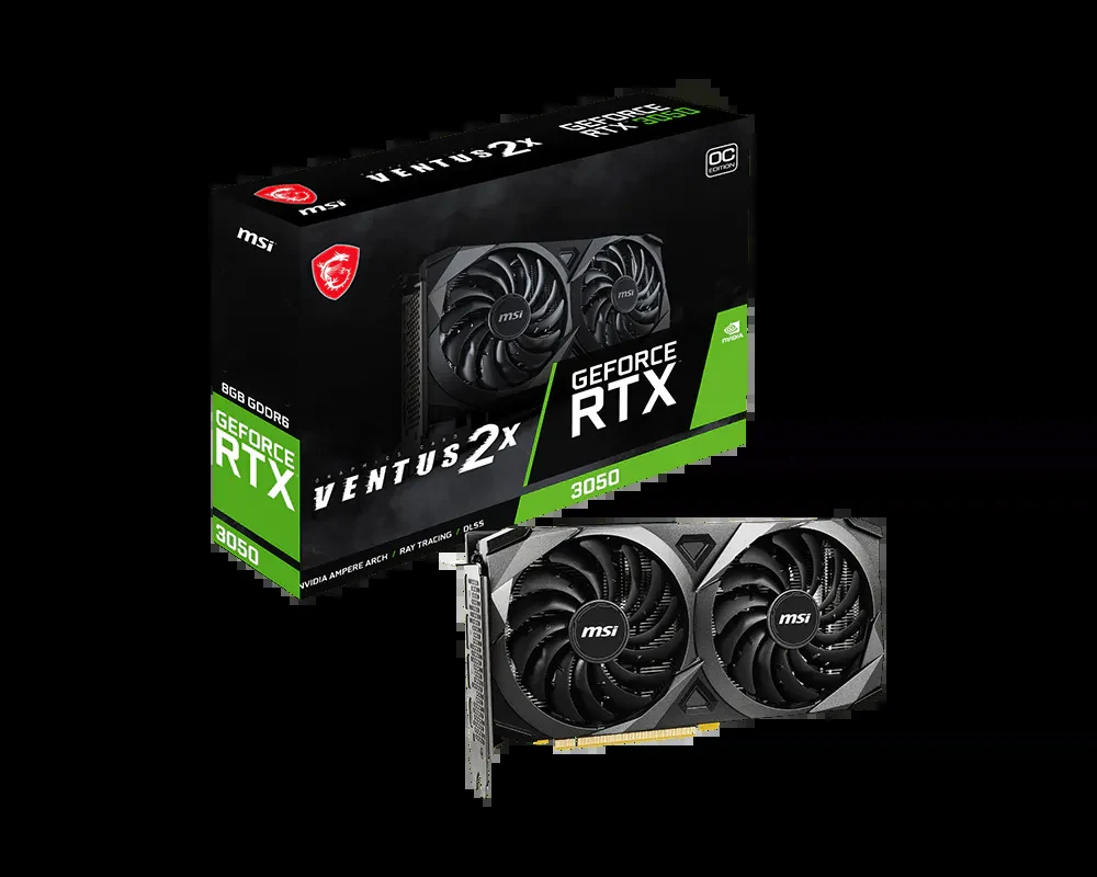 VGA MSI RTX 3050 Ventus 2X OC 6GB - GDDR6 - NEW