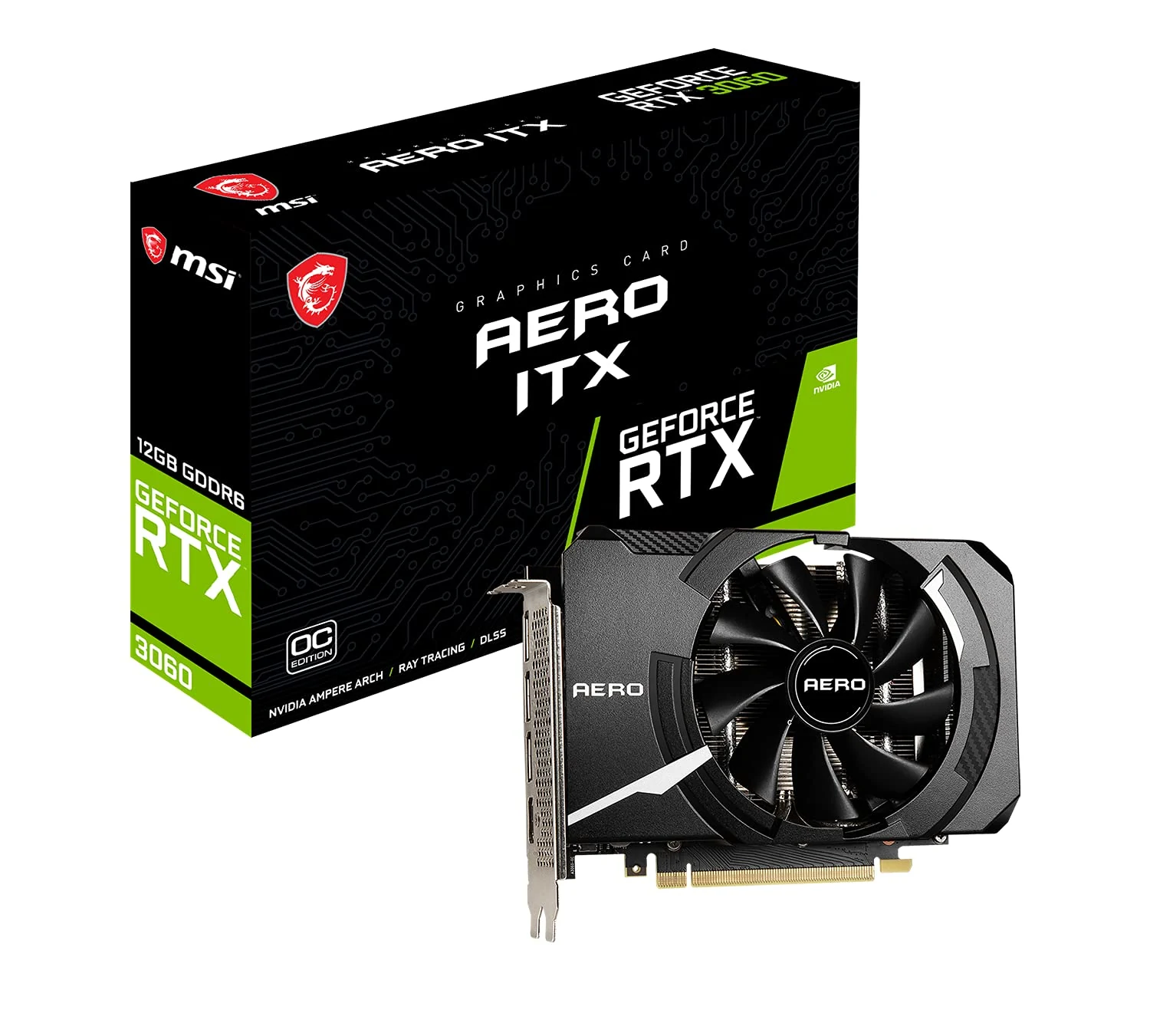 VGA MSI RTX 3060 Aero ITX OC 12GB - GDDR6 - NEW