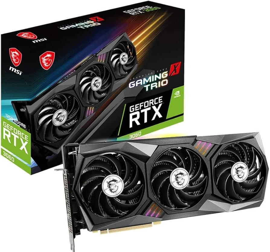 VGA MSI RTX 3060 Gaming X Trio 12GB - GDDR6 - NEW
