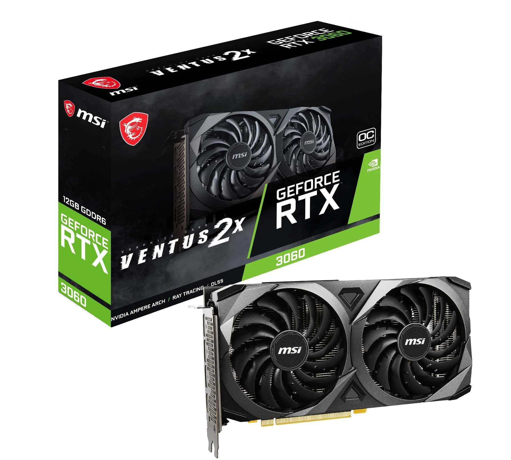 VGA MSI RTX 3060 Ventus 2X 12GB - GDDR6 - NEW