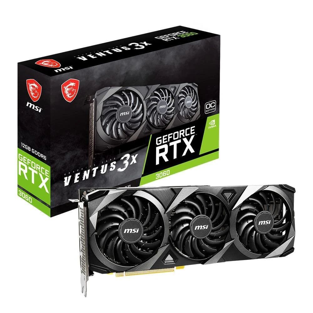 VGA MSI RTX 3060 Ventus 3X OC 12GB - GDDR6 - NEW