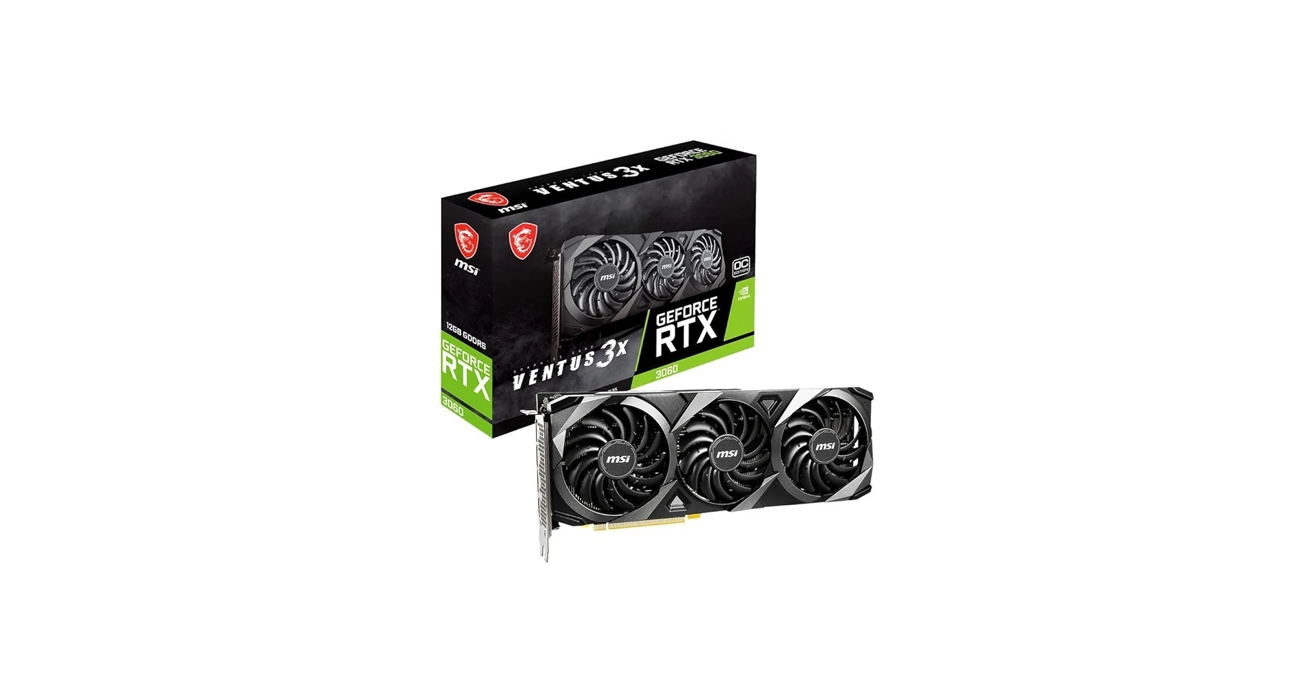 VGA MSI RTX 3060 Ventus 3X OC 12GB - GDDR6 - NEW