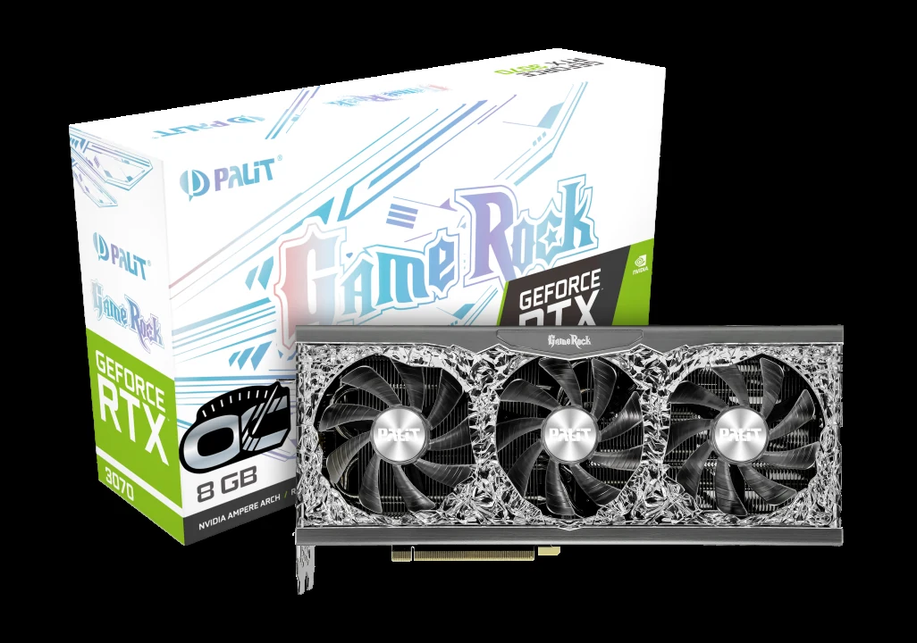 VGA Palit GeForce RTX 3070 GameRock 8GB - GDDR6 - NEW