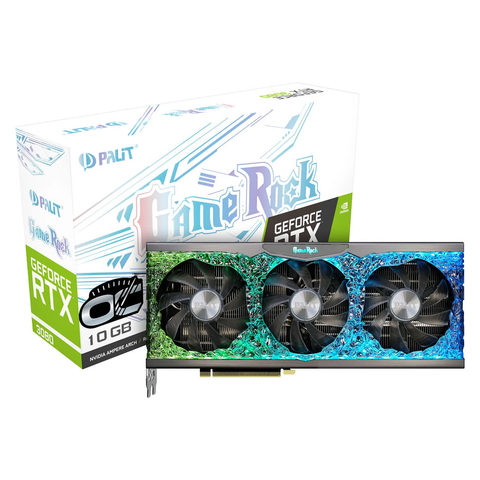 VGA Palit GeForce RTX 3080 GameRock 10GB - GDDR6X - NEW