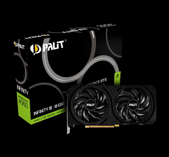 VGA Palit GeForce RTX 4060 Infinity 2 8GB - GDDR6 - NEW