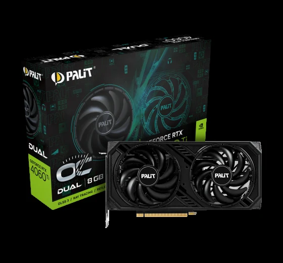 VGA Palit GeForce RTX 4060 Ti Dual OC 8GB - GDDR6 - NEW