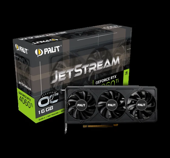 VGA Palit GeForce RTX 4060 Ti JetStream OC 16GB - GDDR6 - NEW