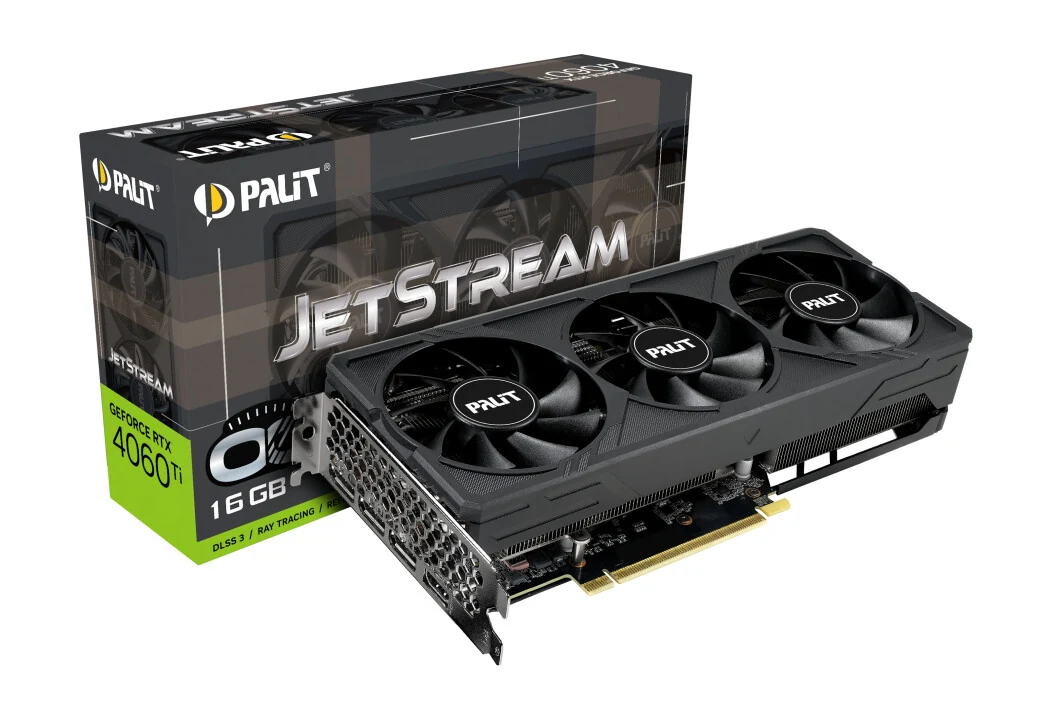 VGA Palit GeForce RTX 4060 Ti JetStream OC 16GB - GDDR6 - NEW