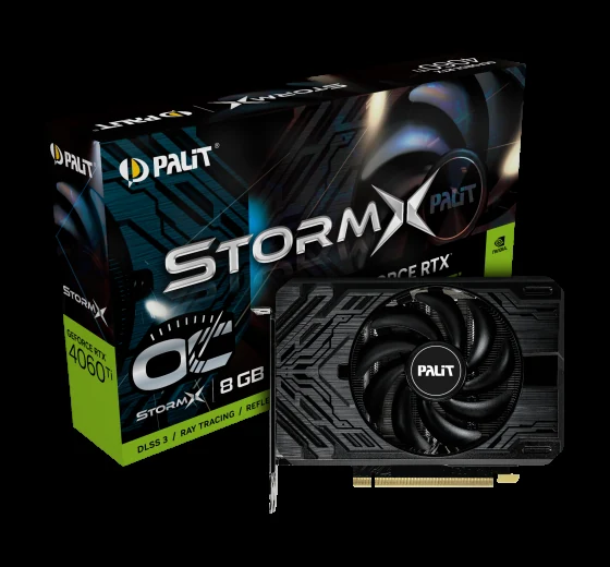 VGA Palit GeForce RTX 4060 Ti StormX OC 8GB - GDDR6 - NEW