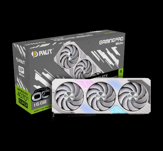 VGA Palit GeForce RTX 4070 Ti SUPER GamingPro White 16GB - GDDR6X - NEW