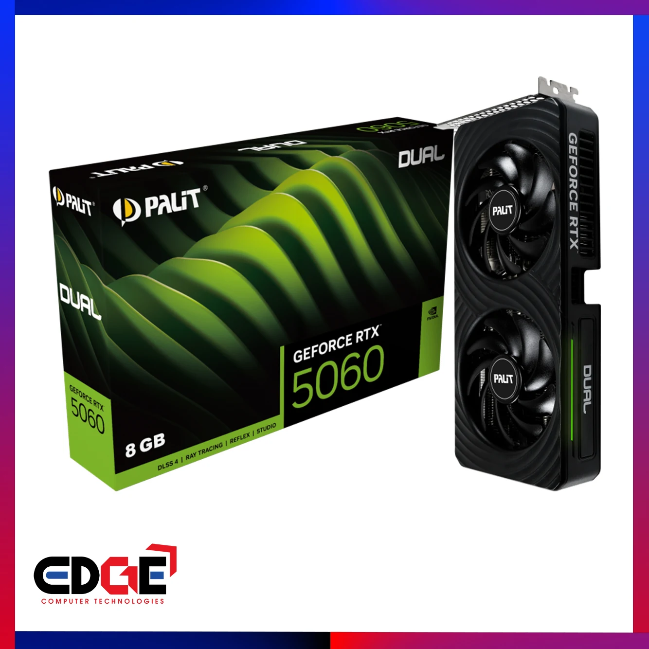 VGA Palit GeForce RTX 5060 Ti Dual 8GB - GDDR7 - NEW
