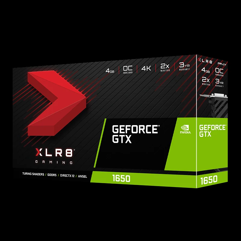 VGA PNY GeForce GTX 1650 XLR8 Gaming OC 4GB GDDR6