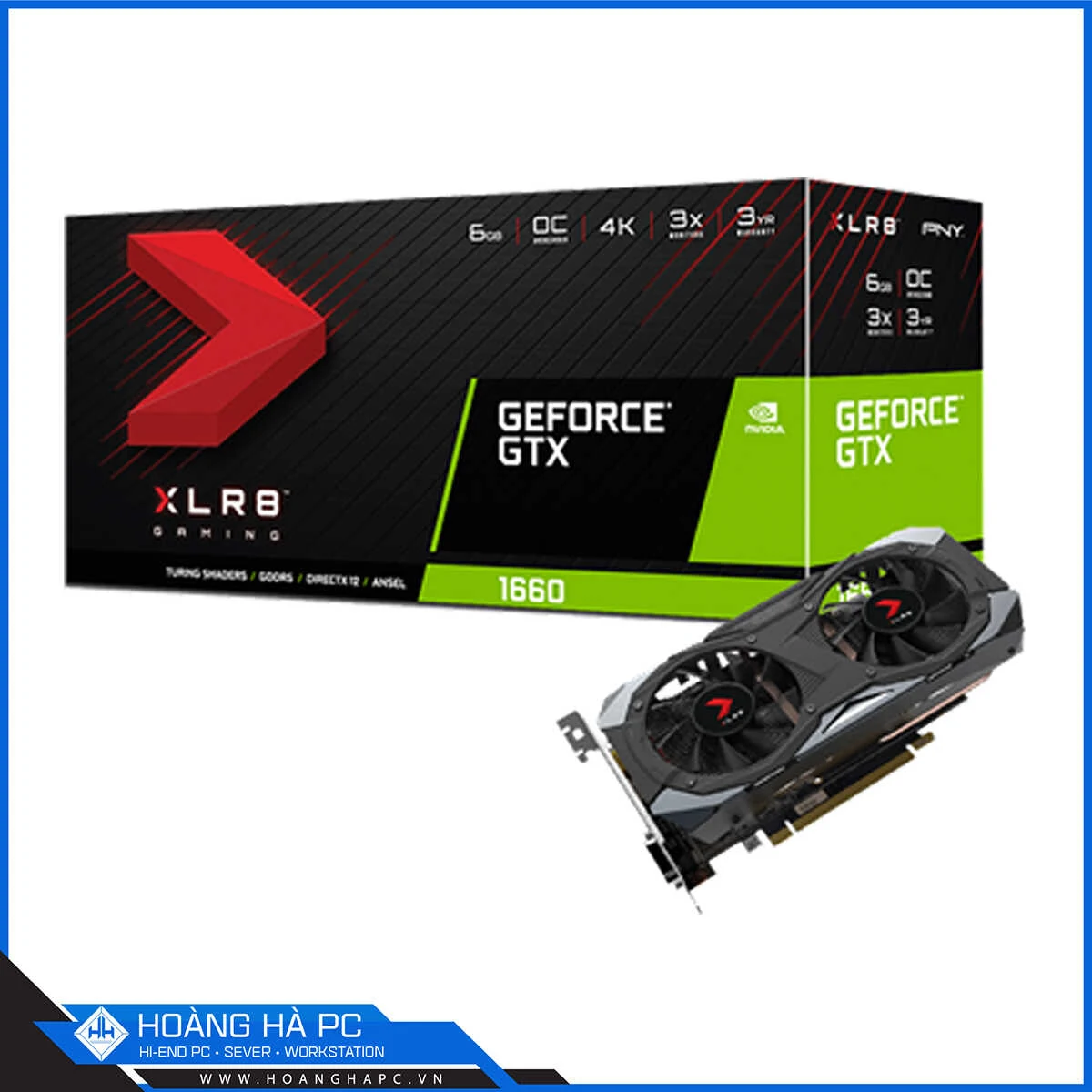 VGA PNY GeForce GTX 1660 XLR8 Gaming OC 6GB GDDR5
