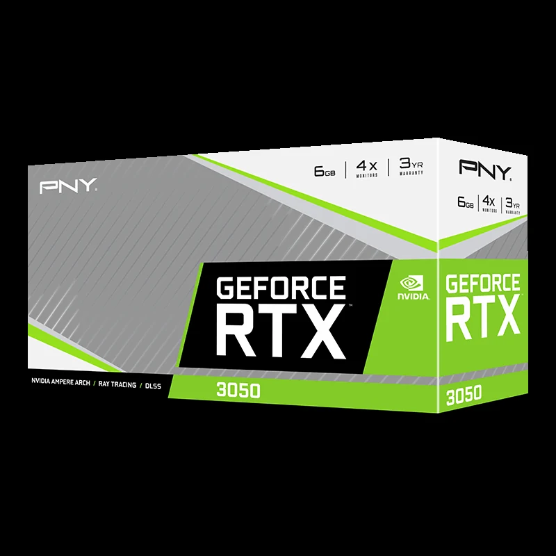 VGA PNY GeForce RTX 3050 6GB VERTO Dual Fan GDDR6