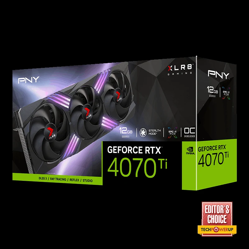 VGA PNY GeForce RTX 4070 12GB VERTO Triple Fan GDDR6X
