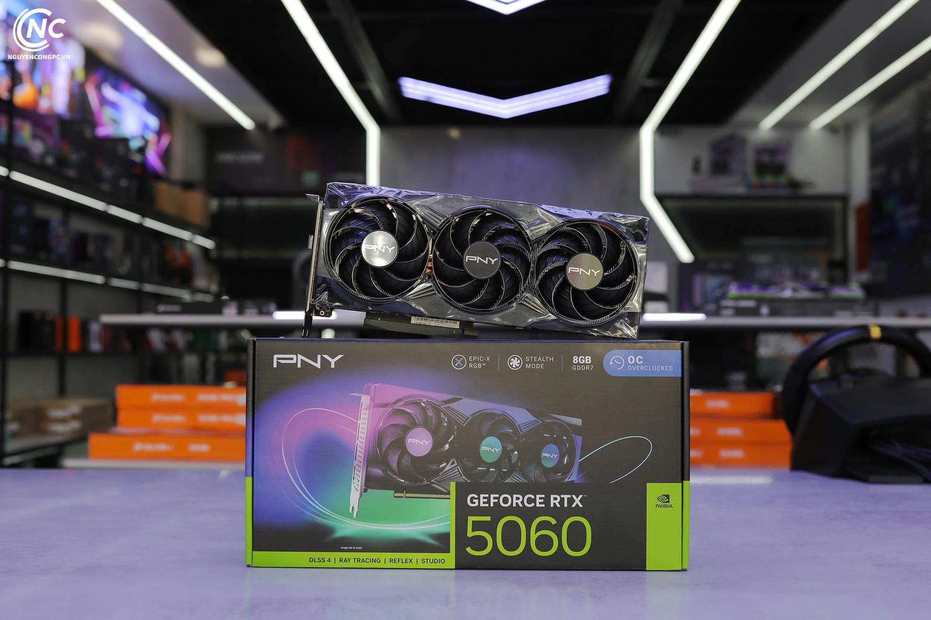 VGA PNY GeForce RTX 5060 8GB VERTO Triple Fan GDDR7