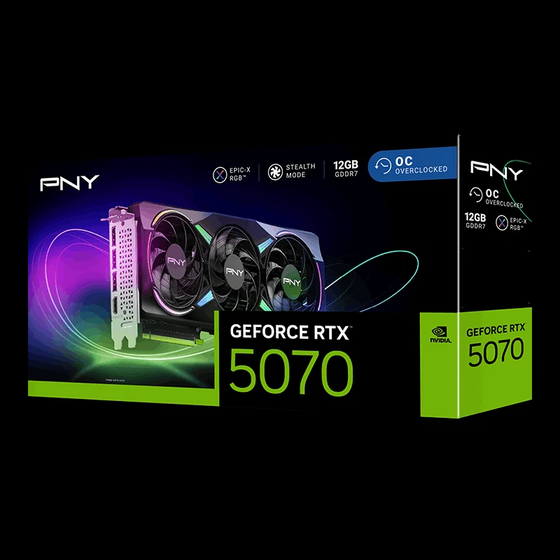 VGA PNY GeForce RTX 5070 12GB VERTO Triple Fan GDDR7