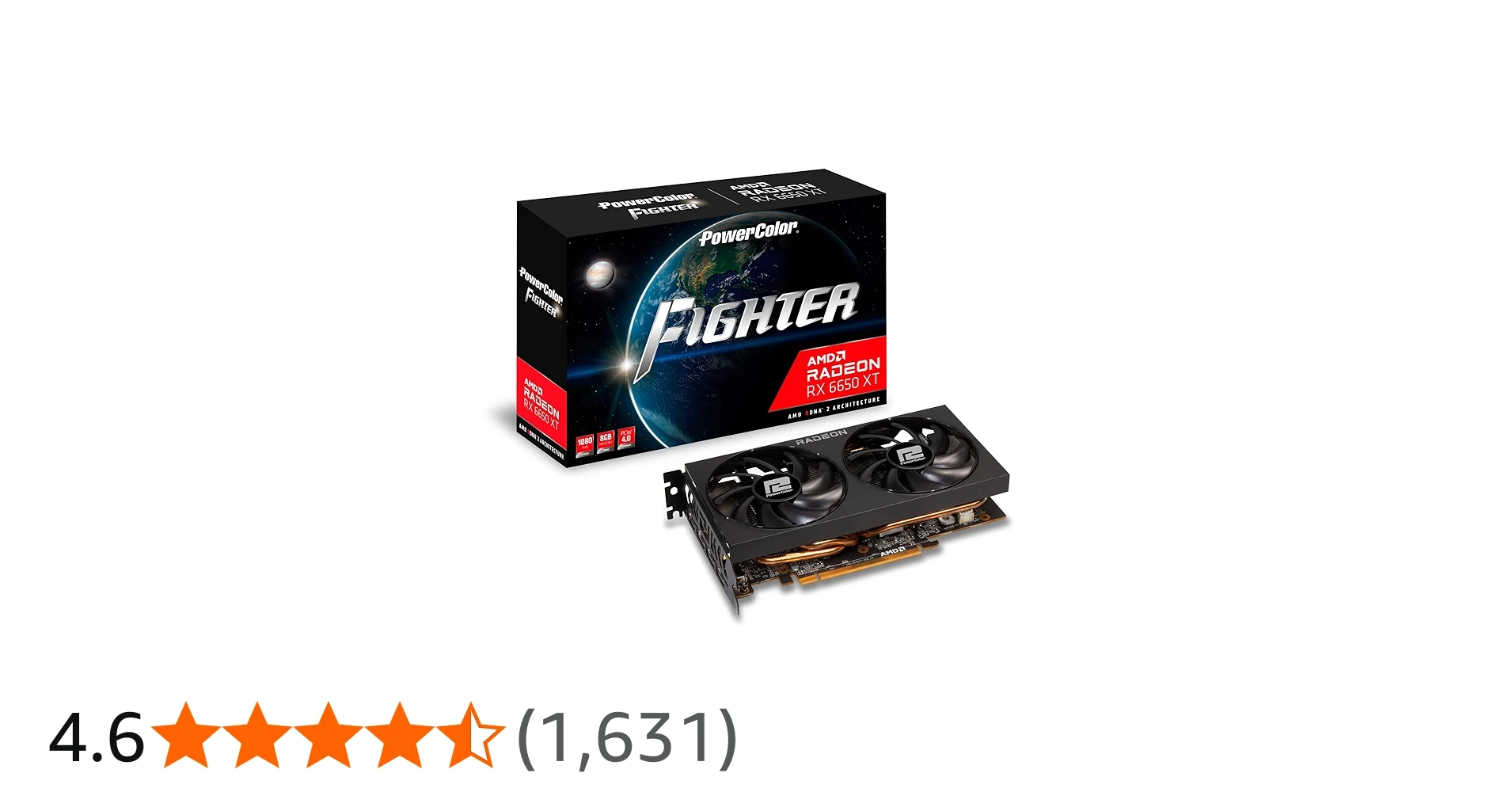 VGA PowerColor Fighter Radeon RX 6650 XT 8GB - GDDR6 - NEW