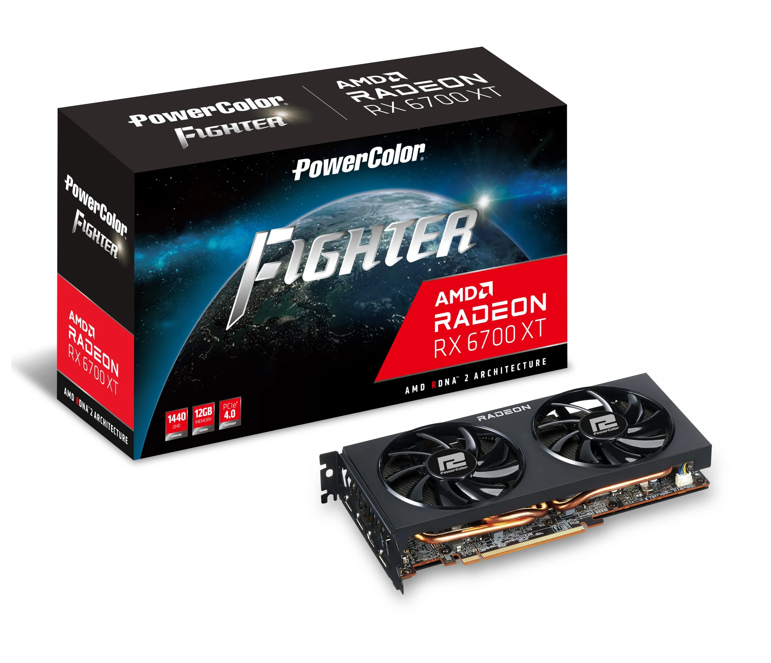 VGA PowerColor Fighter Radeon RX 6700 XT 12GB - GDDR6 - NEW