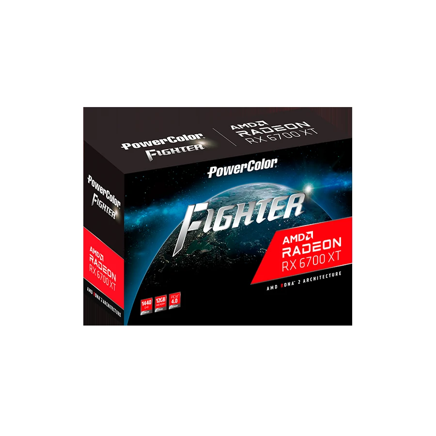 VGA PowerColor Fighter Radeon RX 6700 XT 12GB - GDDR6 - NEW