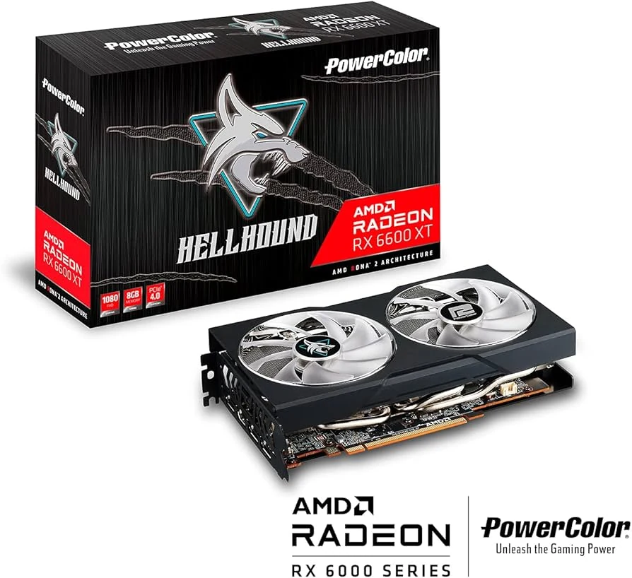 VGA PowerColor Hellhound Radeon RX 6600 8GB - GDDR6 - NEW