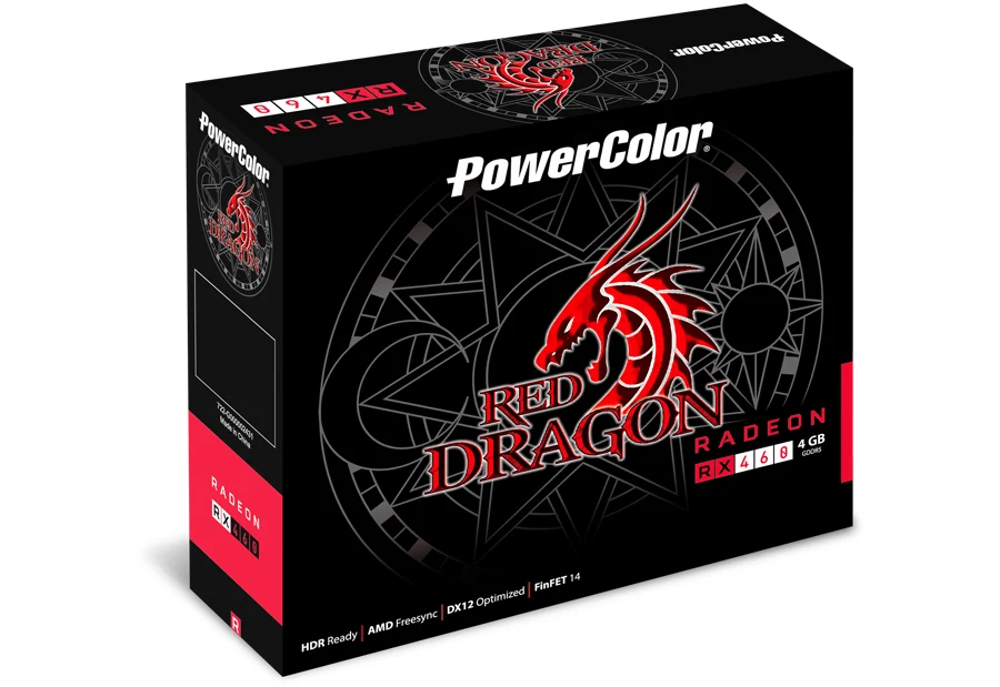 VGA PowerColor Red Dragon Radeon RX 460 4GB - GDDR5 - NEW