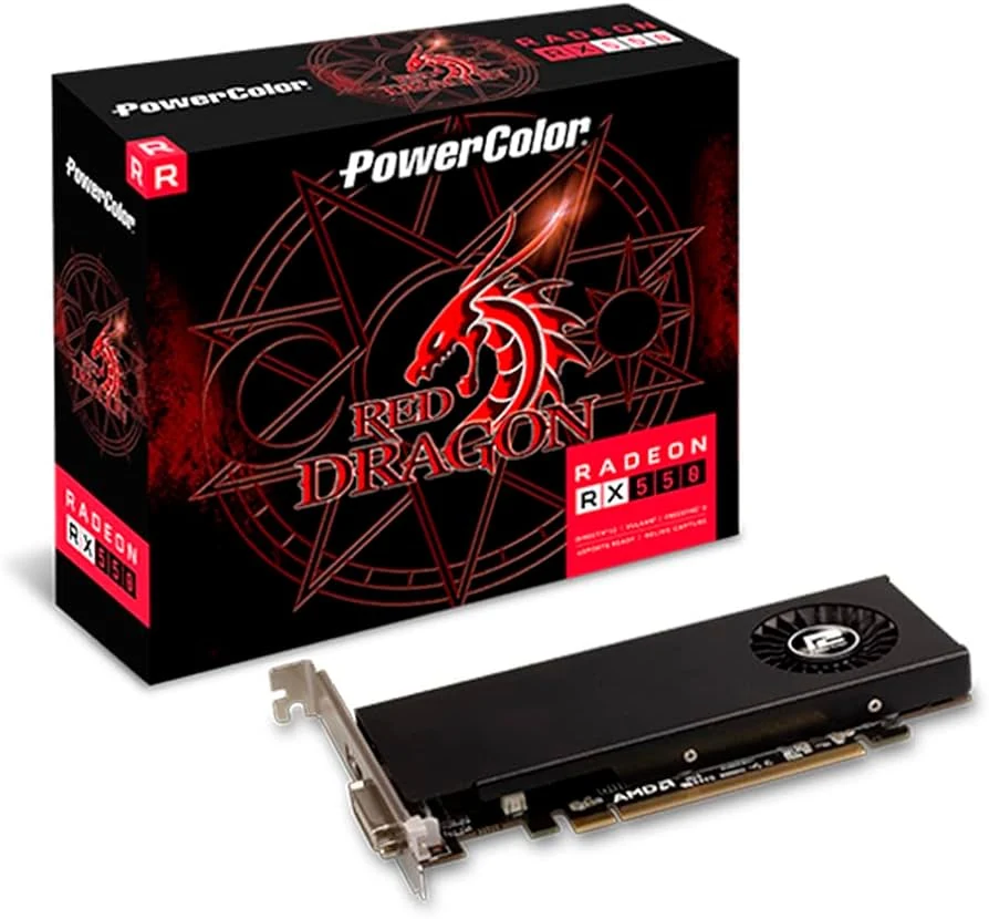 VGA PowerColor Red Dragon Radeon RX 550 4GB - GDDR5 - NEW