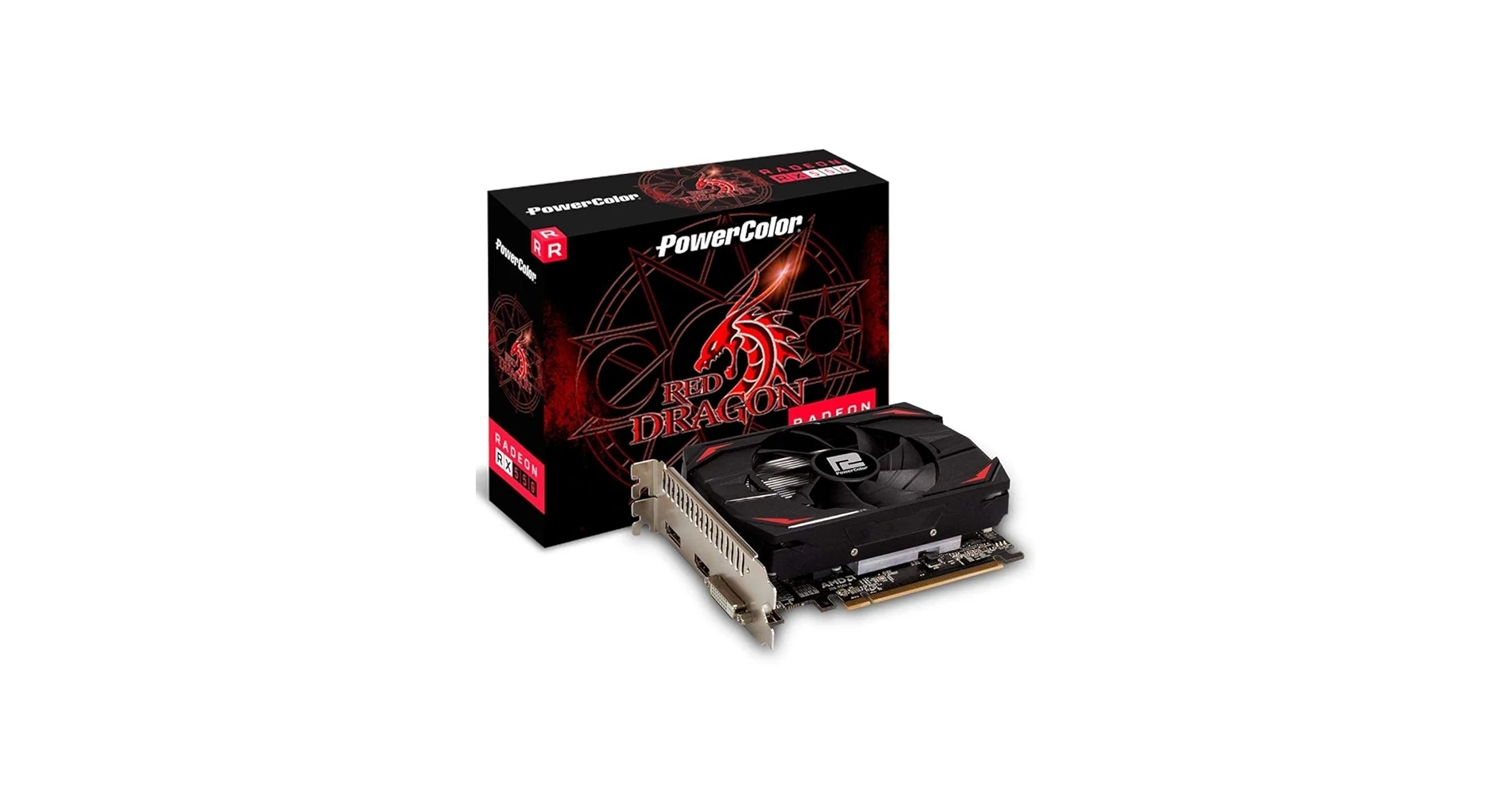 VGA PowerColor Red Dragon Radeon RX 550 4GB - GDDR5 - NEW