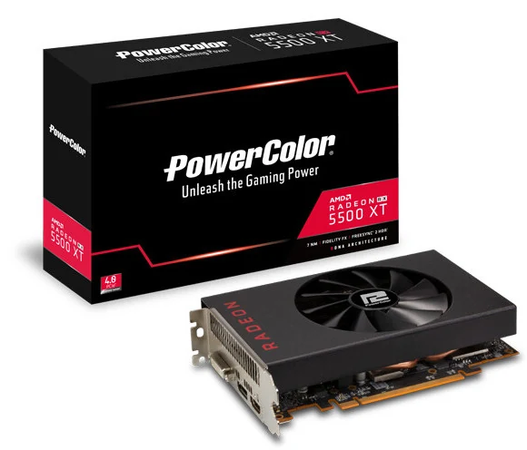 VGA PowerColor Red Dragon Radeon RX 5500 XT 4GB - GDDR6 - NEW