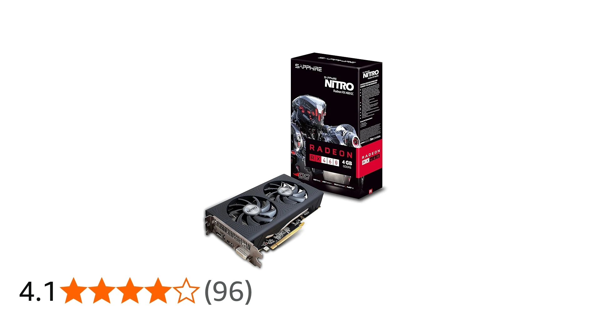 VGA Sapphire NITRO Radeon RX 460 4GB - GDDR5 - NEW