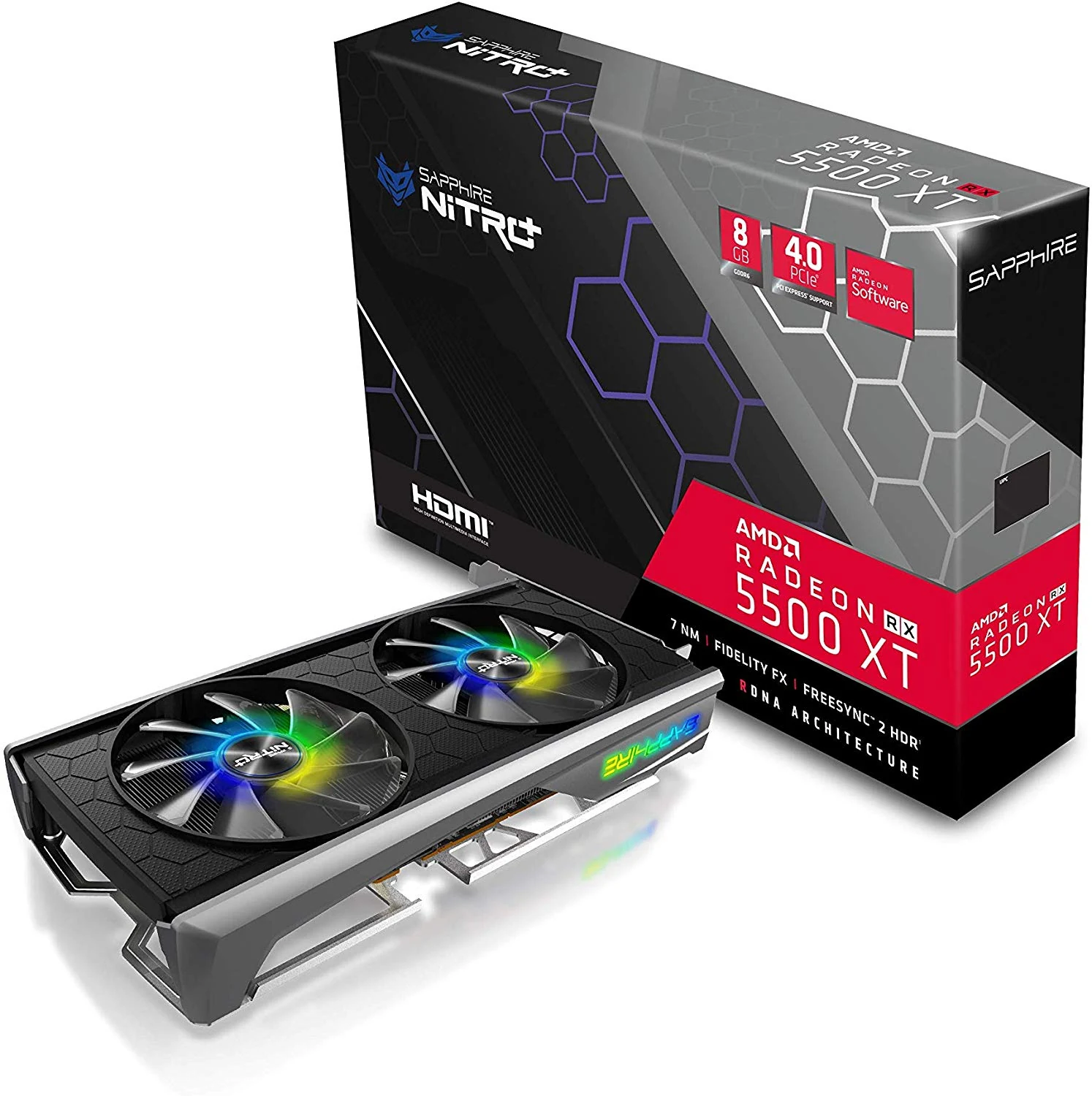 VGA Sapphire NITRO+ Radeon RX 5500 XT Special Edition 8GB - GDDR6 - NEW