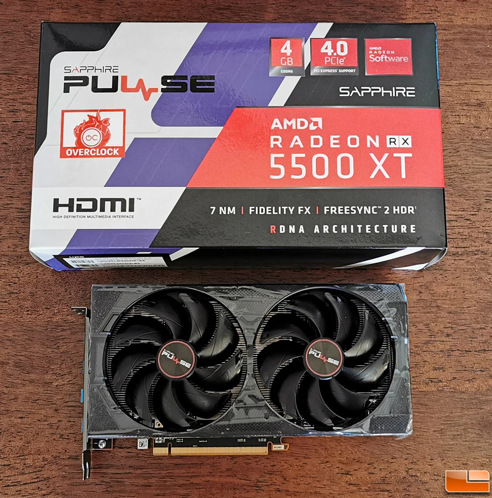 VGA Sapphire PULSE Radeon RX 5500 XT 4GB - GDDR6 - NEW