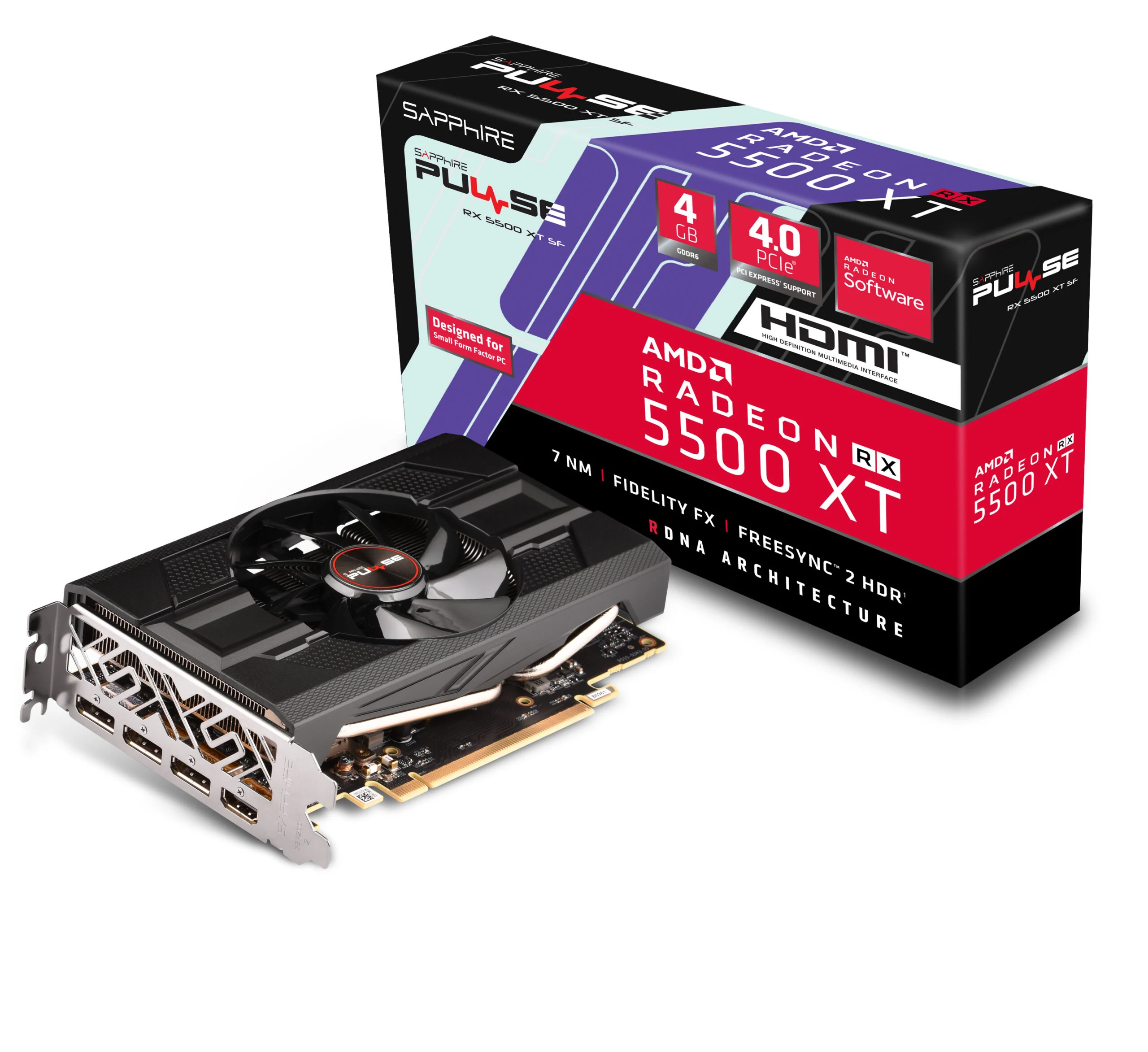 VGA Sapphire PULSE Radeon RX 5500 XT BE 4GB - GDDR6 - NEW