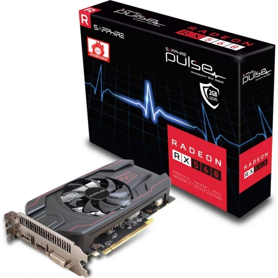 VGA Sapphire PULSE Radeon RX 560 2GB - GDDR5 - NEW