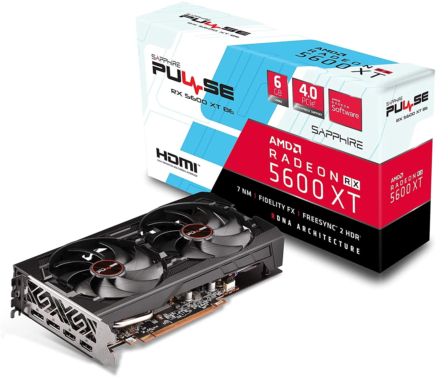 VGA Sapphire PULSE Radeon RX 5600 XT 6GB - GDDR6 - NEW