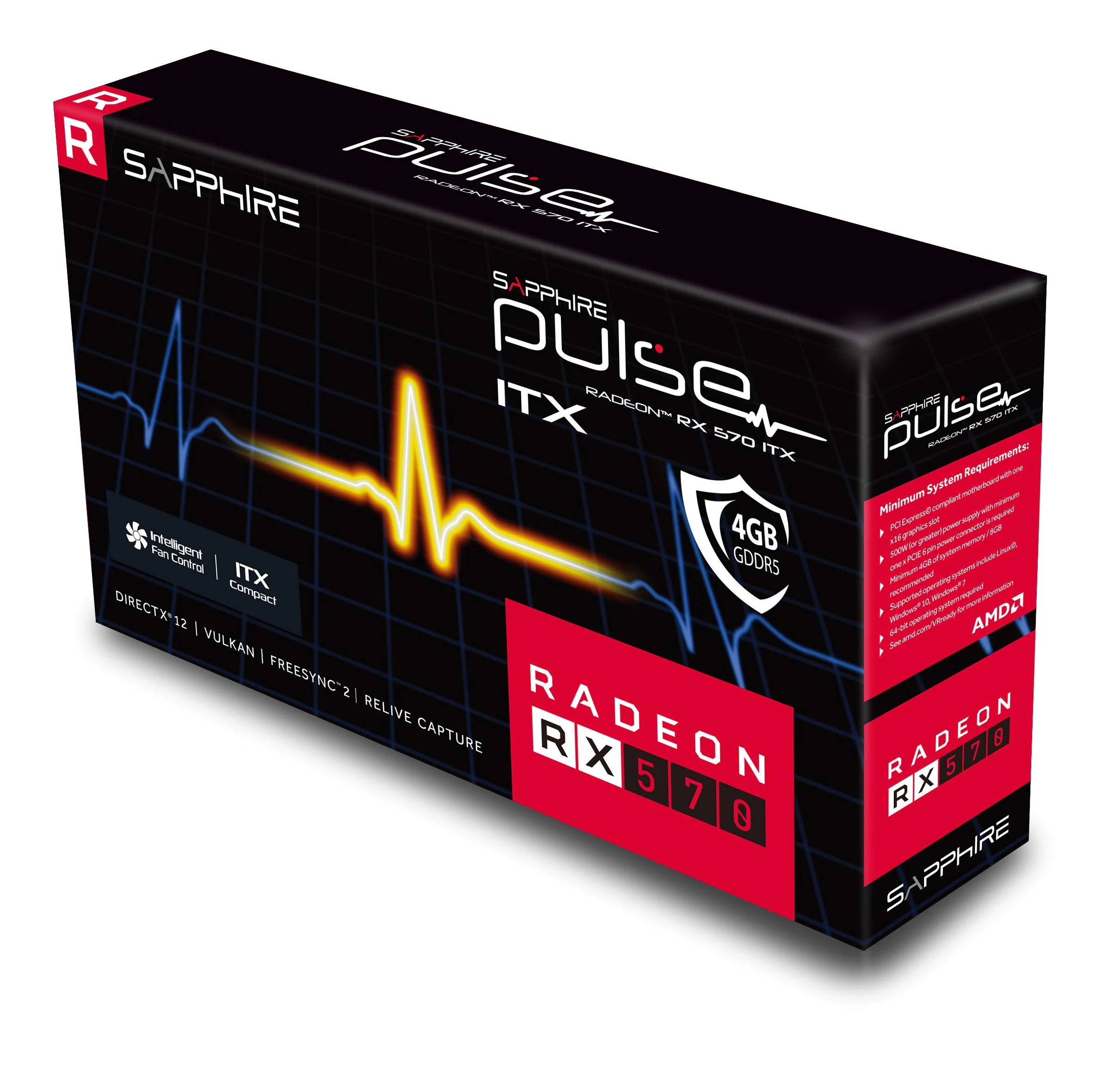 VGA Sapphire PULSE Radeon RX 570 4GB - GDDR5 - NEW