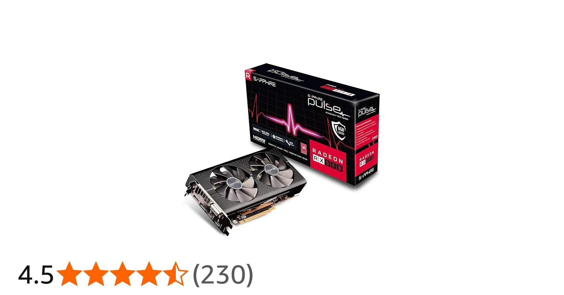 VGA Sapphire PULSE Radeon RX 590 8GB - GDDR5 - NEW