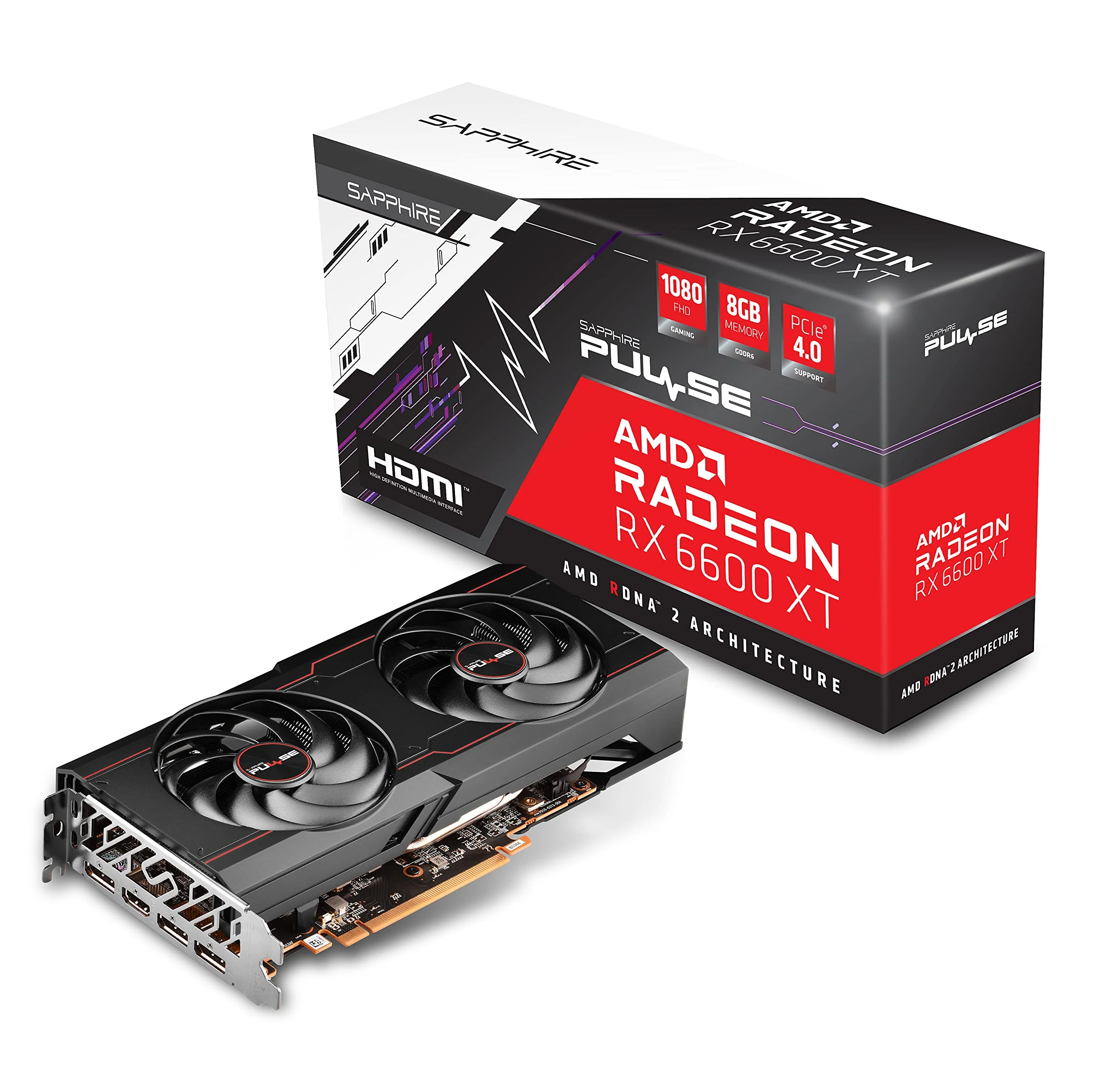 VGA Sapphire PULSE Radeon RX 6600 XT 8GB - GDDR6 - NEW
