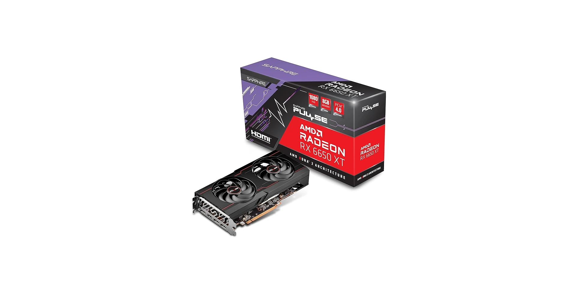 VGA Sapphire PULSE Radeon RX 6650 XT 8GB - GDDR6 - NEW