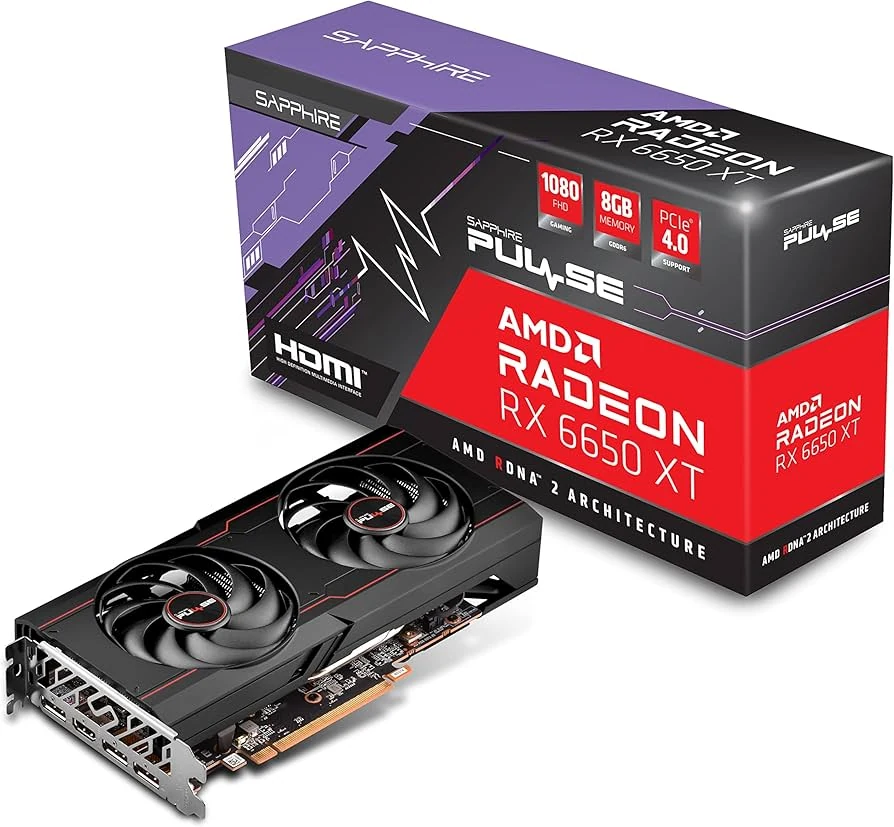 VGA Sapphire PULSE Radeon RX 6650 XT 8GB - GDDR6 - NEW