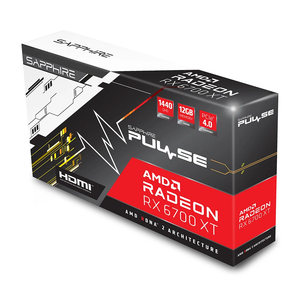 VGA Sapphire PULSE Radeon RX 6700 XT 12GB - GDDR6 - NEW