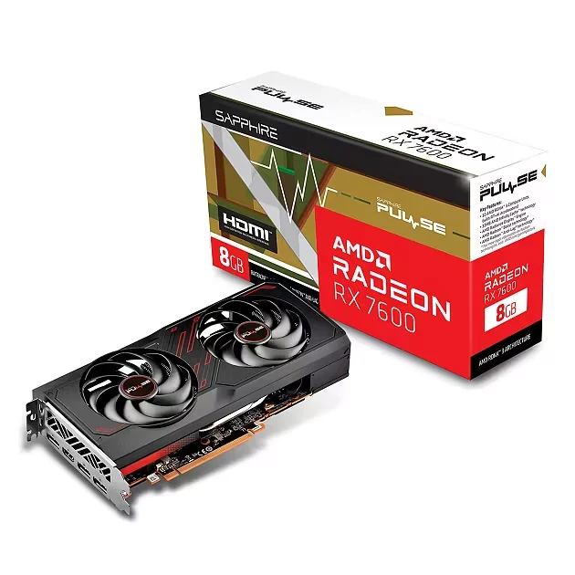 VGA Sapphire PULSE Radeon RX 7600 8GB - GDDR6 - NEW