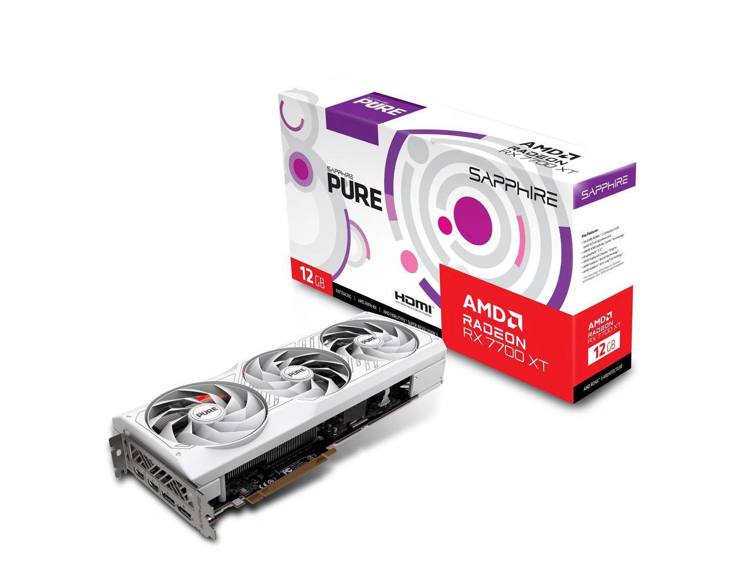 VGA Sapphire PULSE Radeon RX 7700 XT 12GB - GDDR6 - NEW