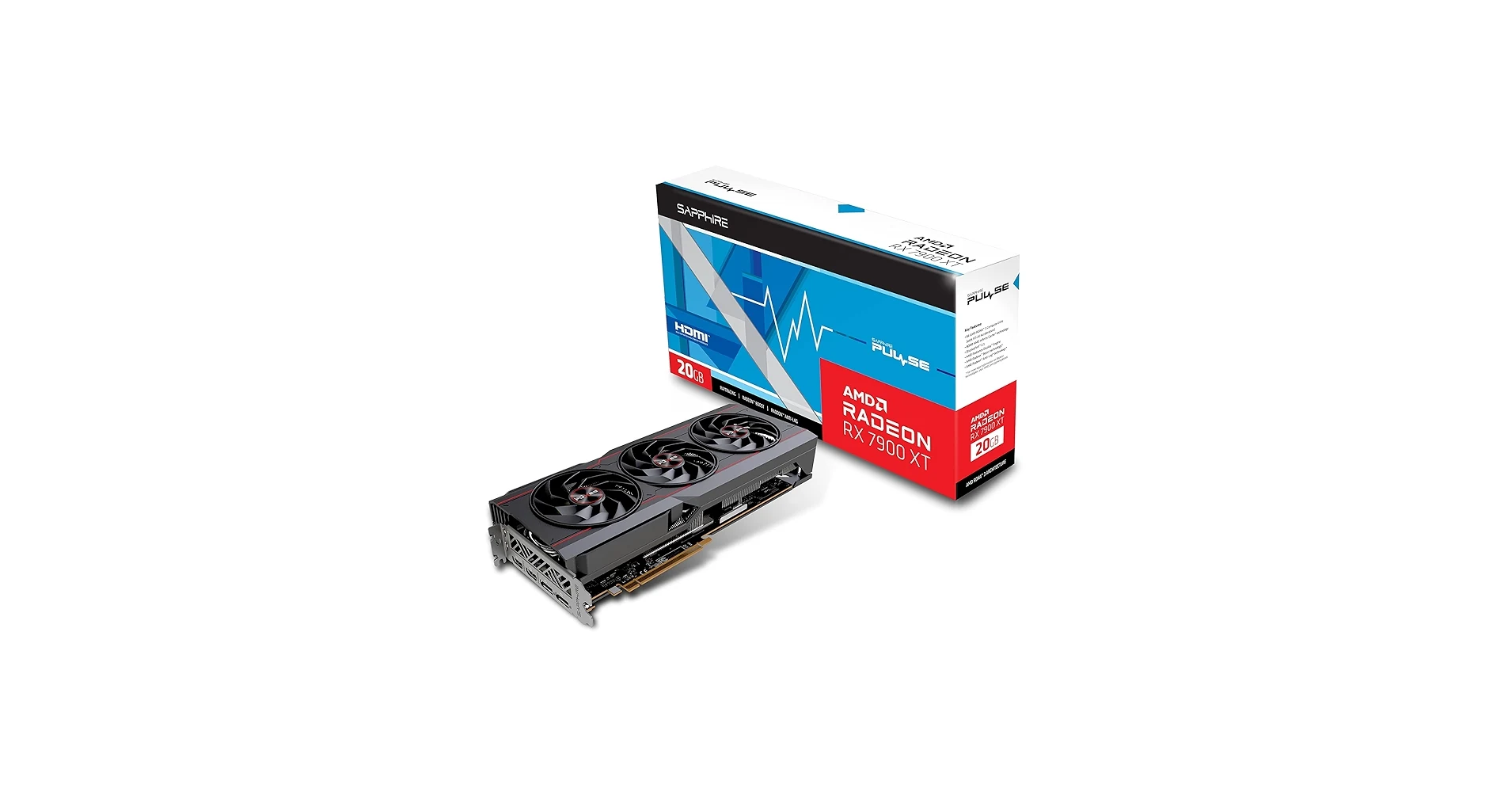 VGA Sapphire PULSE Radeon RX 7900 XT 20GB - GDDR6 - NEW