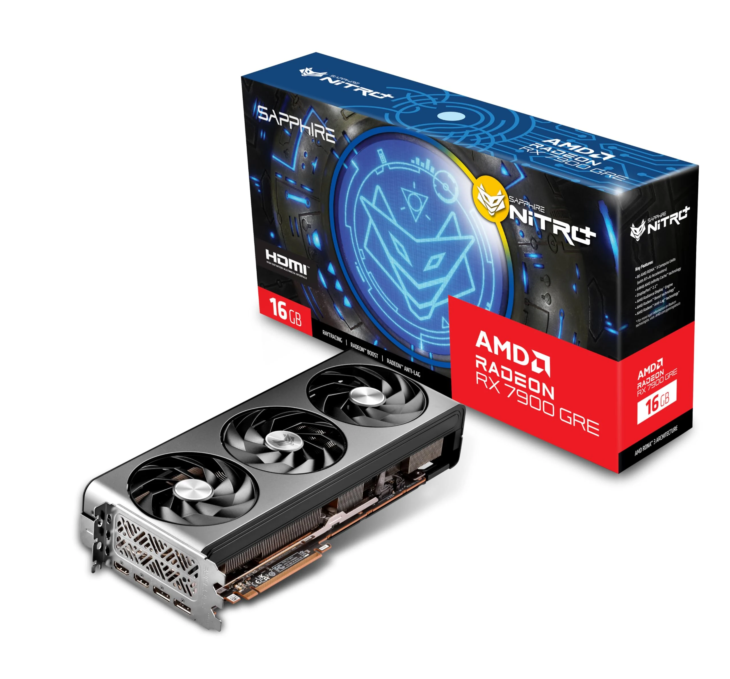 VGA Sapphire PURE Radeon RX 7900 GRE 16GB - GDDR6 - NEW